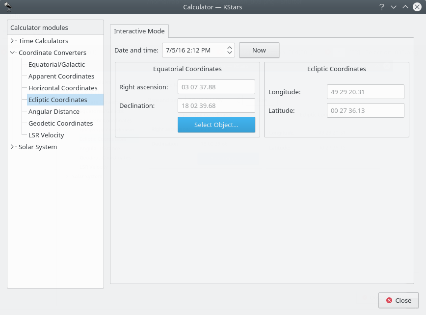 Ekliptische Koordinaten