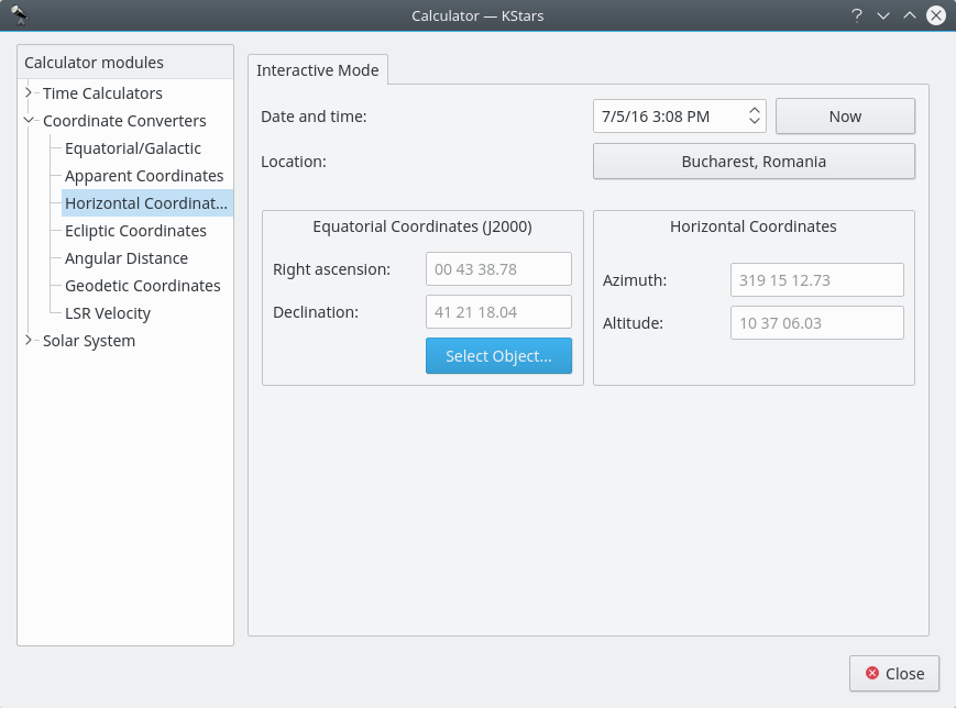 Horizontale Koordinaten