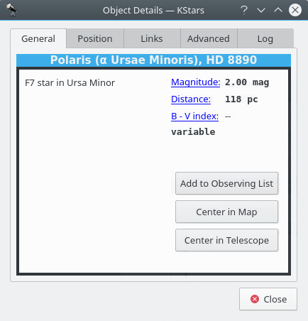 Object Details Window