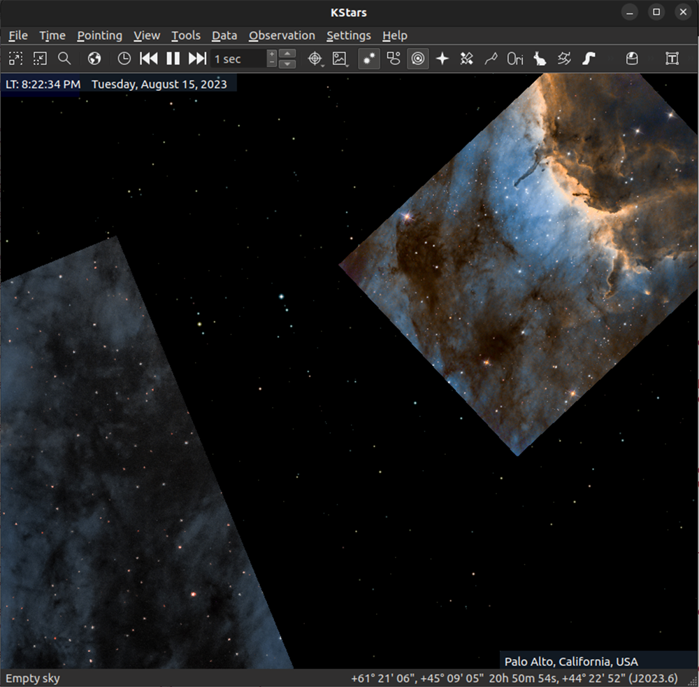 Image Overlays on SkyMap