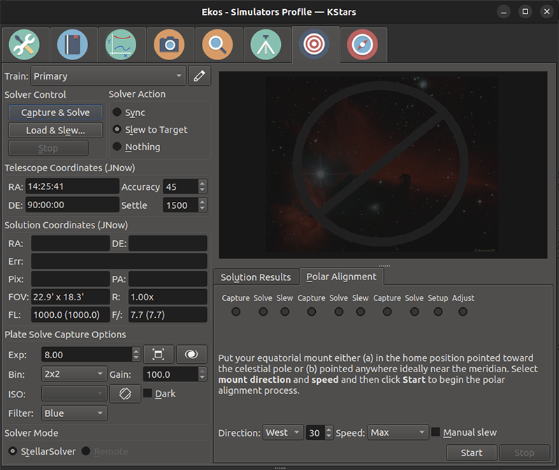 Polar Alignment Assistant