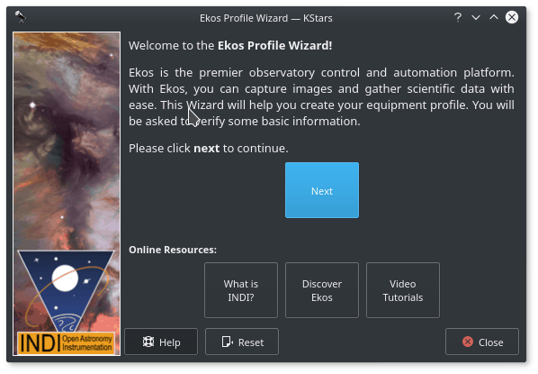 Profile Wizard Welcome