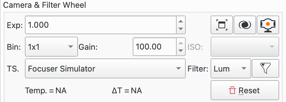 Focus Camera & Filter Wheel Group