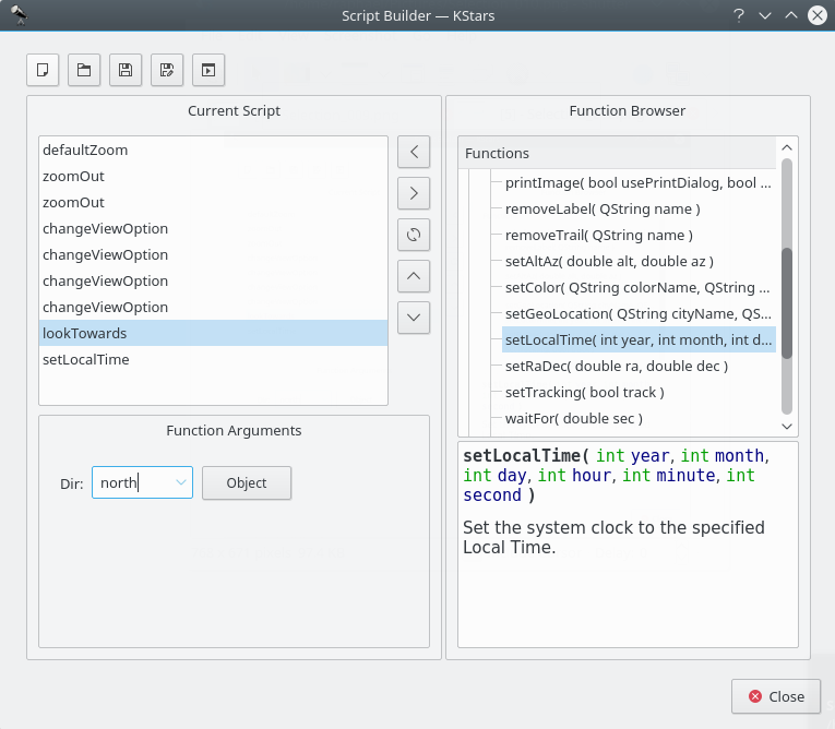 Outil de construction de scripts