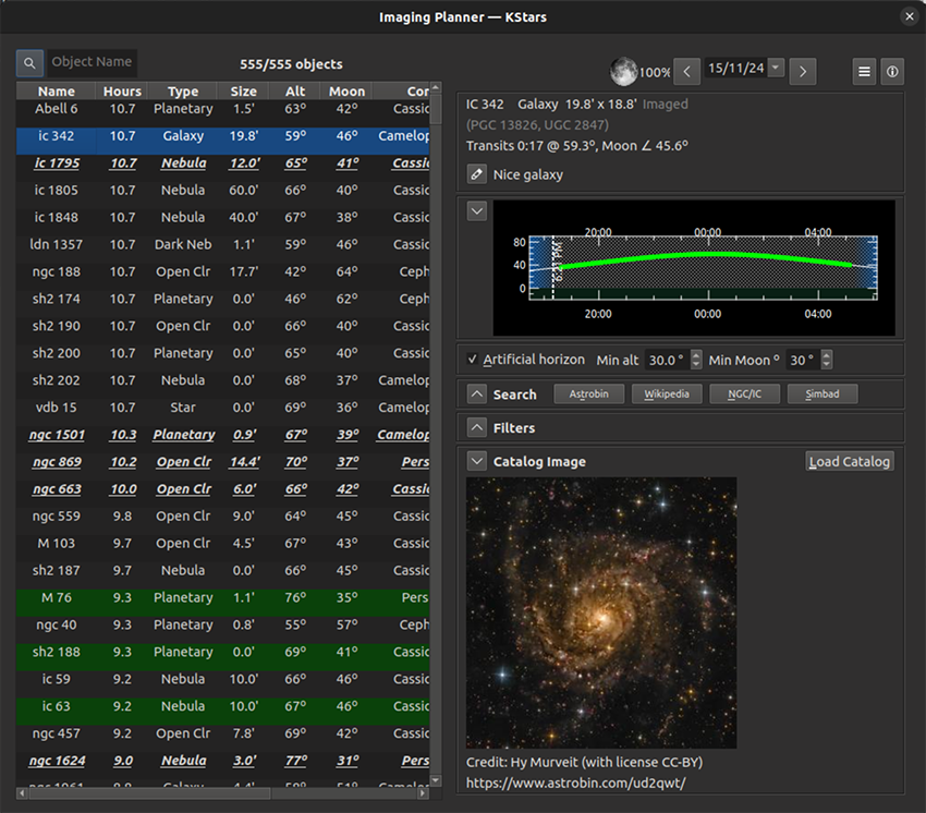 Imaging Planner