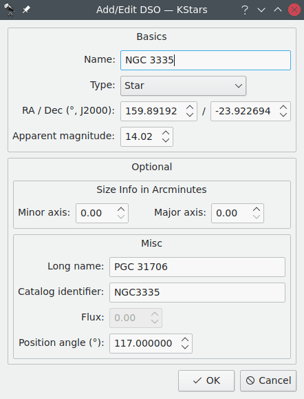 Add/Edit DSO Dialog